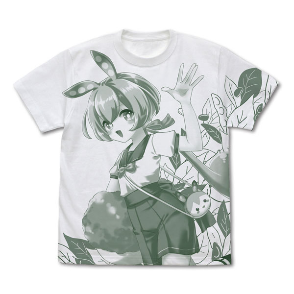 himori records Tohoku Zunko Zundamon Zundamon All Print T-shirt /WHITE-L รูปภาพ 1