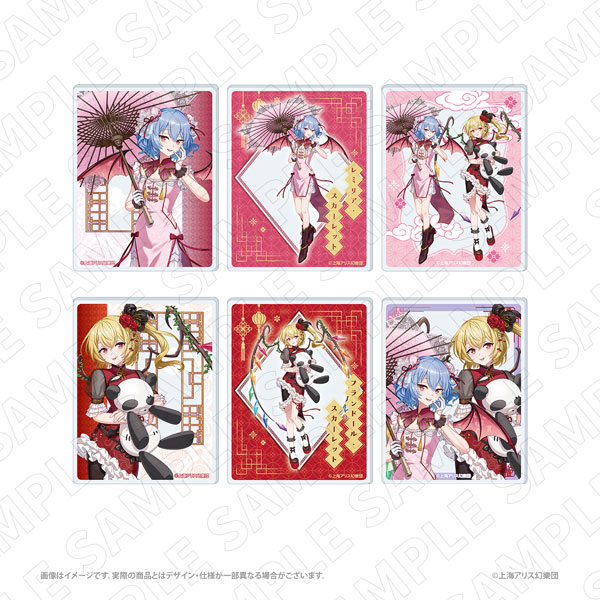 TOKYOGETS Touhou Project [Chinese Dress Style Costume] Trading Acrylic Card Vol.2 6 Item Set