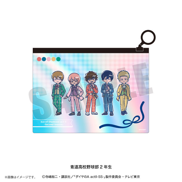 Playful Mind Company TV Anime "Ace of Diamond actII -SS-" Retro Pop Vol.4 Aurora Pouch Seido High School Baseball Club 2nd Years รูปภาพ 1