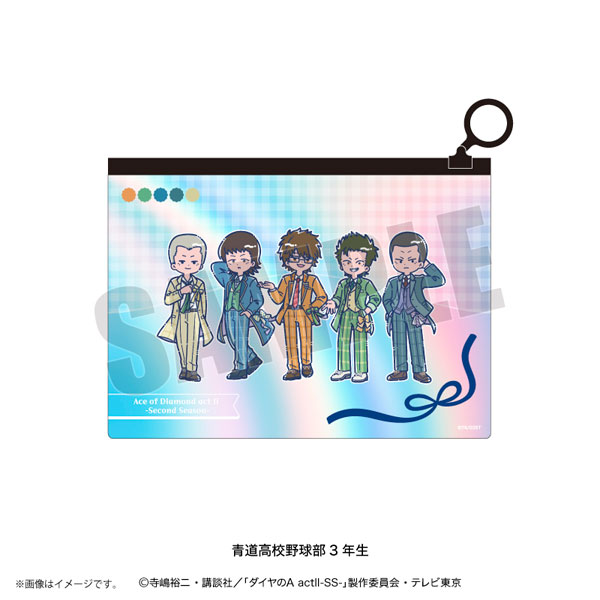 Playful Mind Company TV Anime "Ace of Diamond actII -SS-" Retro Pop Vol.4 Aurora Pouch Seido High School Baseball Club 3rd Years รูปภาพ 1