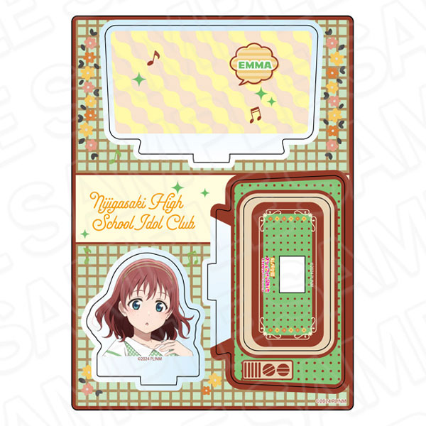 Contents Seed Love Live! Nijigasaki High School Idol Club Layer Acrylic Stand Emma Verde Nijigaku Retro ver. 이미지 1