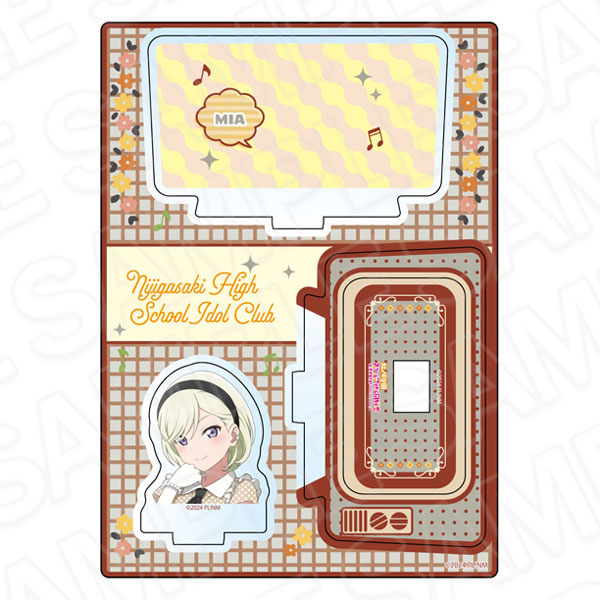 Contents Seed Love Live! Nijigasaki High School Idol Club Layer Acrylic Stand Mia Taylor Nijigaku Retro ver. รูปภาพ 1