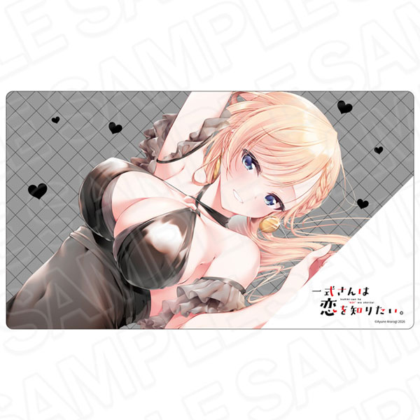 Contents Seed Isshikisan wa Koi wo Shiritai. Rubber Desk Mat Rinna Milford Isshiki Black Dress ver.