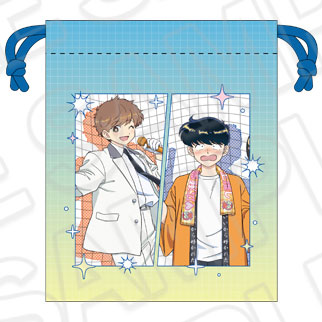 Contents Seed TV Animation "Ganbare! Nakamura-kun!!" Drawstring Bag Otaku & Idol ver. 이미지 1
