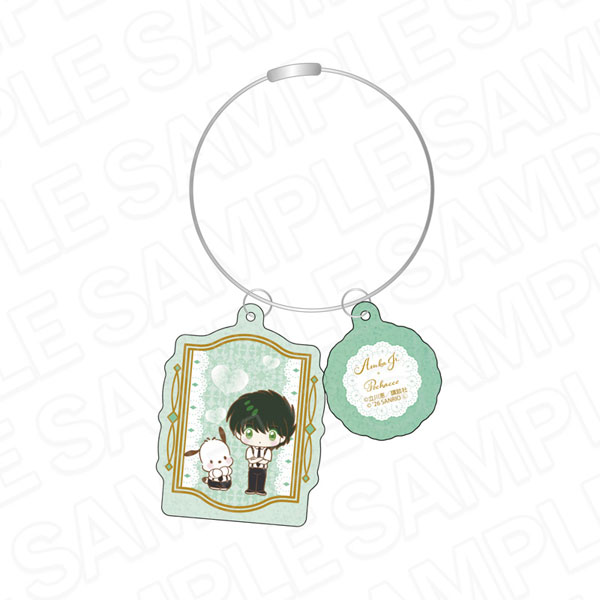 Contents Seed Saint Tail x Sanrio Characters Shiny Wire Double-sided Keychain Asuka Jr. x Pochacco 이미지 1