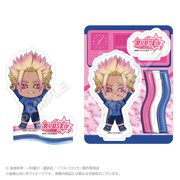 Stella Notes TV Anime "Bluelock" Point Acrylic Mascot Ryusei Shidou
