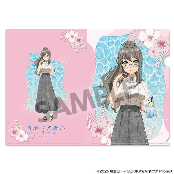 Seishun Buta Yarou Series New Illustration Clear File Rio Futaba Vacation ver.