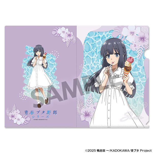Seishun Buta Yarou Series New Illustration Clear File Shoko Makinohara Vacation ver.