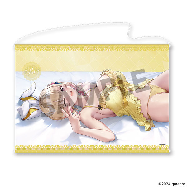 Hobby Stock Bunny Garden New Illustration B2 Wall Scroll Rin Sleeping Together A ver. 이미지 1