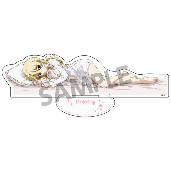 Hobby Stock Girls und Panzer das Finale BIG Acrylic Stand Darjeeling Sleeping Together B ver. 이미지 1