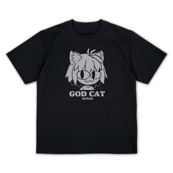 COSPA Tsukihime -A piece of blue glass moon- GOD CAT Neko Arc Plating T-shirt /BLACK-S รูปภาพ 1
