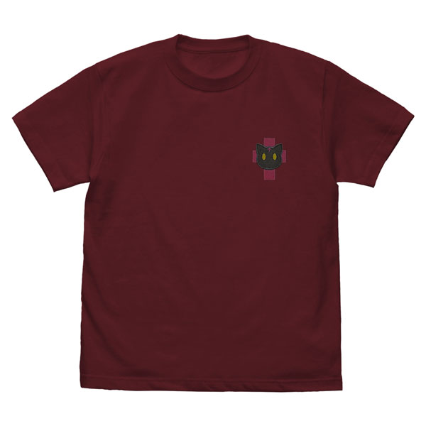 COSPA KonoSuba Chomusuke One Point Embroidery T-shirt /BURGUNDY-S รูปภาพ 1
