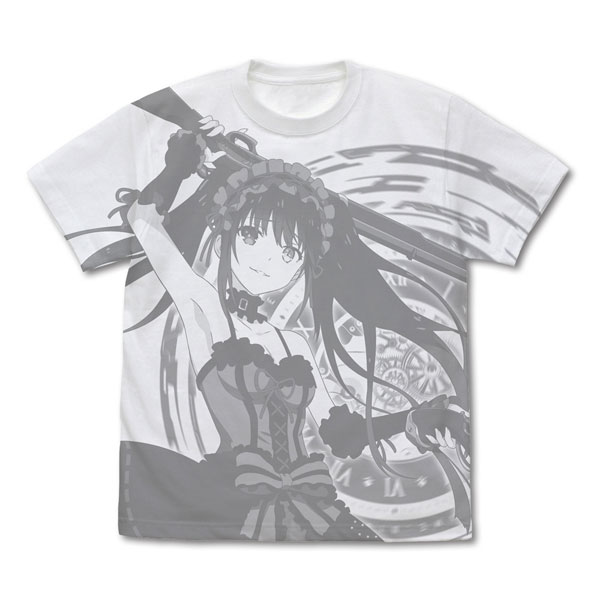 COSPA Date A Live IV Kurumi Tokisaki All Print T-shirt /WHITE-XL รูปภาพ 1