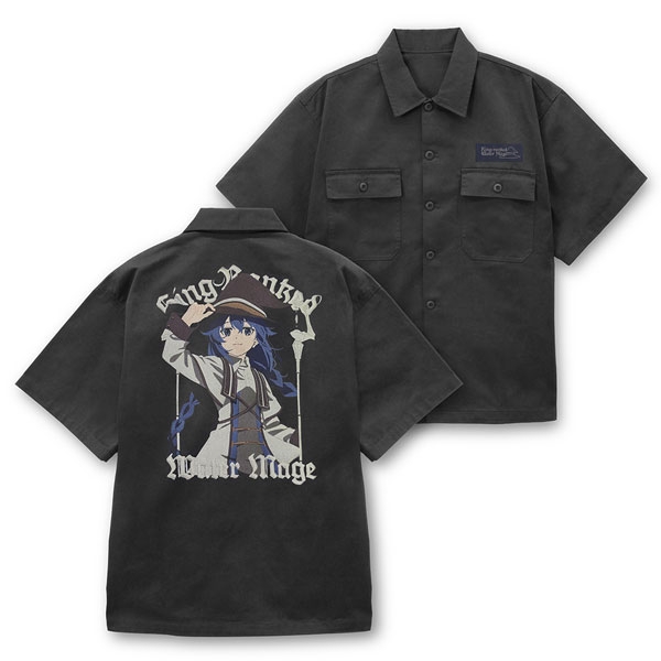 COSPA Anime "Mushoku Tensei: Jobless Reincarnation III -Isekai Ittara Honkidasu-" Roxy Migurdia Embroidery Work Shirt /GRAY-XXL