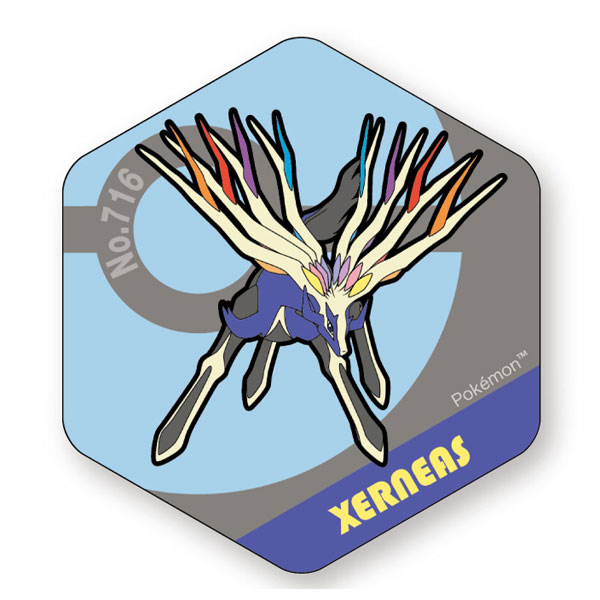 Pokemon Honeycomb Acrylic Magnet BIG vol.8 Xerneas