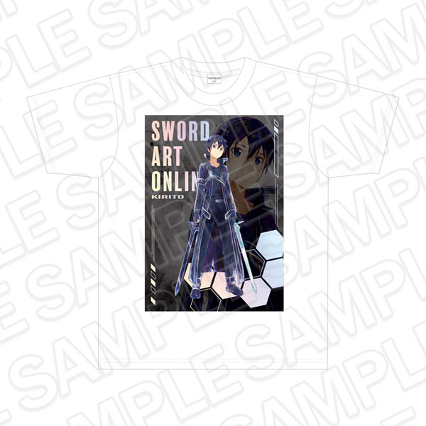 Sword Art Online Full Color T-shirt Kirito crayon painting ver.