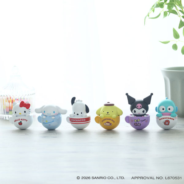 Sanrio Characters Potte Yurayura Okiagari Koboshi 6Pack BOX