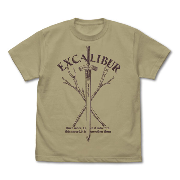 Fate/strange Fake Excalibur: Ever-Distant Sword of Victory T-shirt /SAND KHAKI-XL