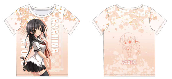 "Amatsutsumi" Full Graphic T-shirt Kyoko Asahina XL