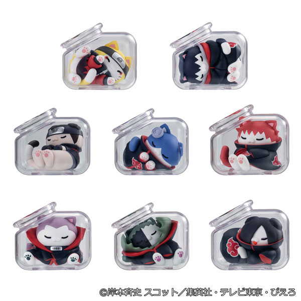 MEGA CAT PROJECT NARUTO Shippuden Good Night Nyaruto! Gather Up "Akatsuki" Ark Vol.1 8Pack BOX