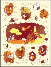 Jigsaw Puzzle Petite 2 Light Comet in Moominland Big Adventure 300pcs (42-131)