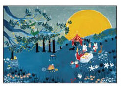 Jigsaw Puzzle Compact Pieces Moonlit Party 1000pcs (13-26)