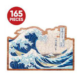Jigsaw Puzzle Woody Puzzle LigMe Thirty-six Views of Mount Fuji The Great Wave off Kanagawa 165pcs. (37-16)