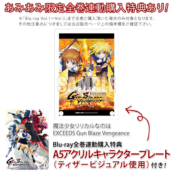 BD "Magical Girl Lyrical Nanoha Exceeds Gun Blaze Vengeance" Blu-ray Vol.3 First Press Limited Edition