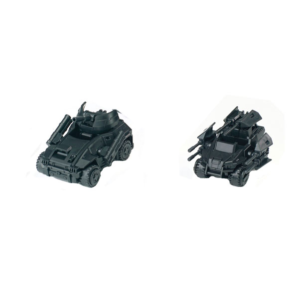 SHEIK MAINLAND 3 min project Series Lynx Combat Vehicle & Porcupine Combat Vehicle 1/18 Scale Plastic Model Kit (Black) 画像 1