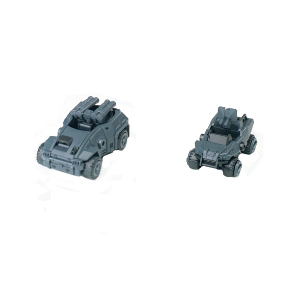 SHEIK MAINLAND 3 min project Series Lynx Combat Vehicle & Porcupine Combat Vehicle 1/18 Scale Plastic Model Kit (Gray) 画像 1
