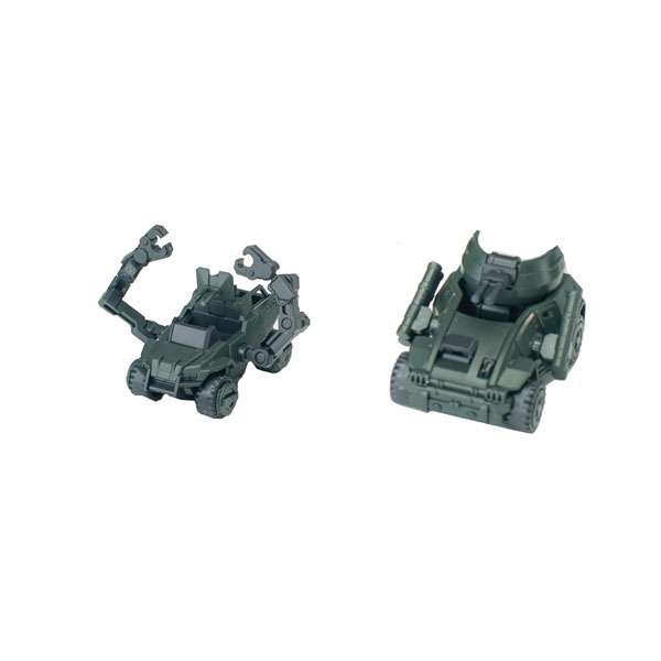 SHEIK MAINLAND 3 min project Series Lynx Combat Vehicle & Porcupine Combat Vehicle 1/18 Scale Plastic Model Kit (Green)