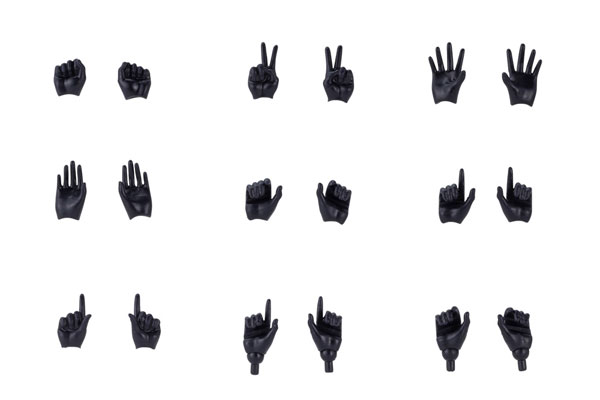 Kotobukiya Megami Device M.S.G 09 Hand Set Black 画像 1