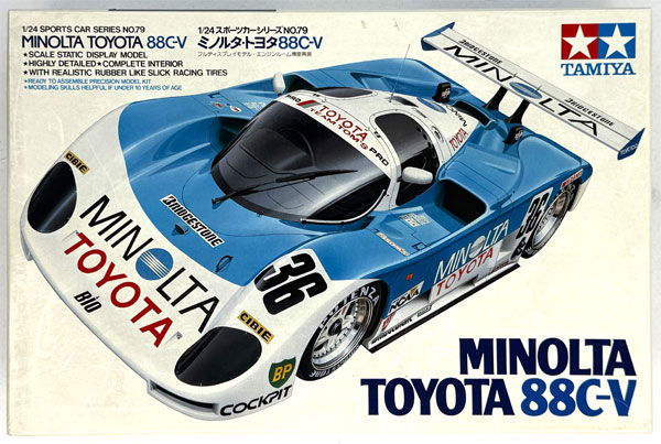 Tamiya 1/24 Sports Car Series NO.79 Minolta Toyota 88C-V Plastic Model รูปภาพ 1