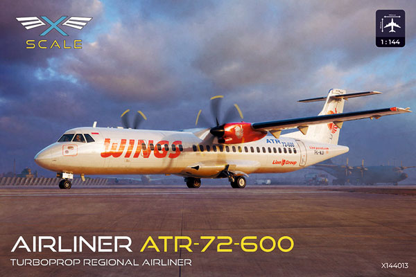 x-scalemodels 1/144 ATR-42-600 Short-range Twin-engine Passenger Plane AirWings Airlines Plastic Model รูปภาพ 1