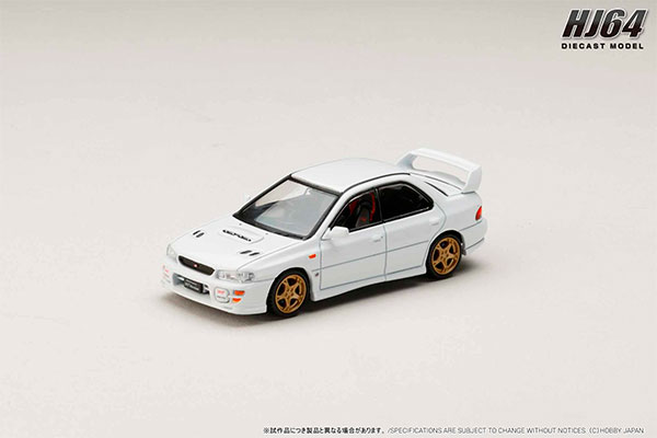 HobbyJAPAN 1/64 SUBARU IMPREZA WRXSTi Ver.VI (GC8G) 1999 Pure White