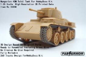 Fab Scale Studio 1/35 Hungarian 43M Toldi III Light Tank Workable Track Set (For Hobby Boss)