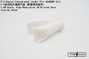 Fab Scale Studio 1/48 F-4 Engine Integrated Intake (For Academy) 이미지 1