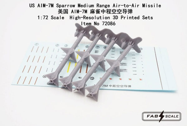 Fab Scale Studio 1/72 US Army Vehicle AIM-7M Mid-range Air-to-air Missile 画像 1