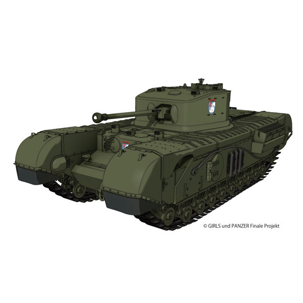 1/35 Girls und Panzer das Finale Mk.IV Churchill Infantry Tank Mk.VII St. Gloriana Girls Academy Plastic Model