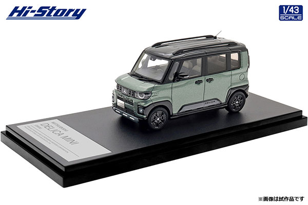 Hi-Story 1/43 Mitsubishi DELICA MINI (2025) Ash Green Metallic x Black Mica รูปภาพ 1