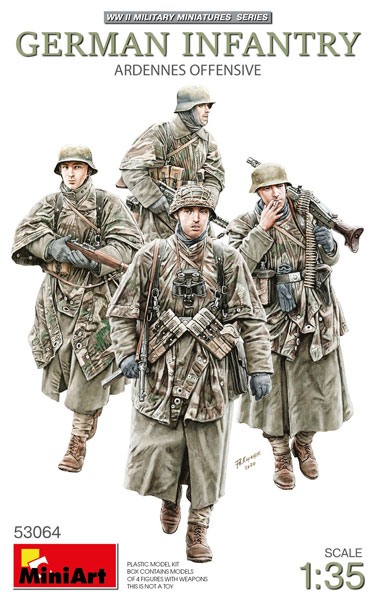 Mini Art 1/35 German Infantry Ardennes Offensive Plastic Model