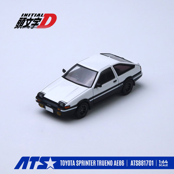 ATS-MODELS 1/64 Toyota Sprinter Trueno AE86 White รูปภาพ 1