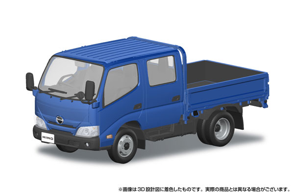 Aoshima RakuPla Snap Kit No.31-BL Hino Dutro Double Cab (Blue) Plastic Model