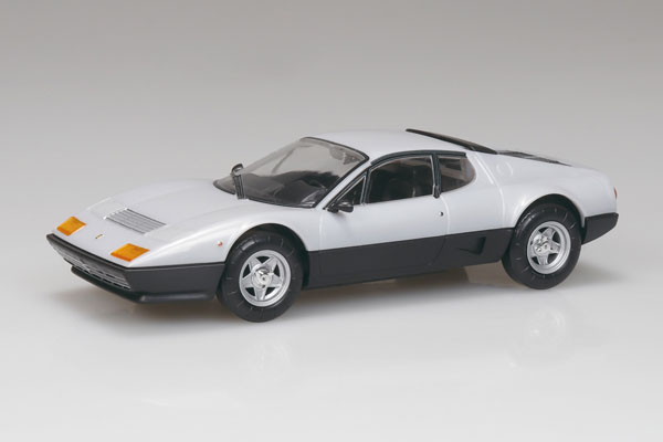 Aoshima RakuPla Snap Kit No.26-SR Ferrari 512 BB (Silver) Plastic Model รูปภาพ 1
