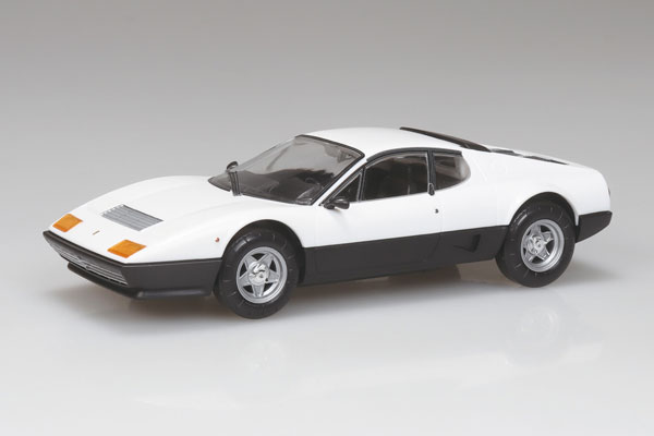 Aoshima RakuPla Snap Kit No.26-WE Ferrari 512 BB (White) Plastic Model รูปภาพ 1