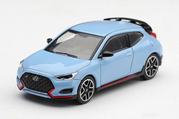 MINI GT 1/64 Hyundai Veloster N Performance Blue (Left-hand Steering) Korea Exclusive 画像 1