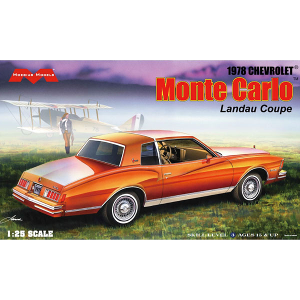 Moebius Models 1/25 1978 Chevrolet Monte Carlo Landau Coupe Plastic Model