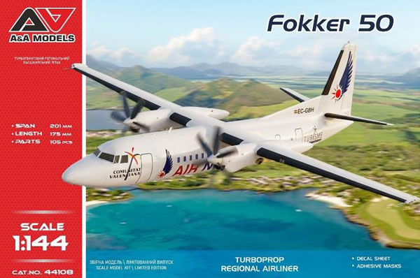 AmiAmi [Character & Hobby Shop] | 1/144 Fokker 50 Turboprop
