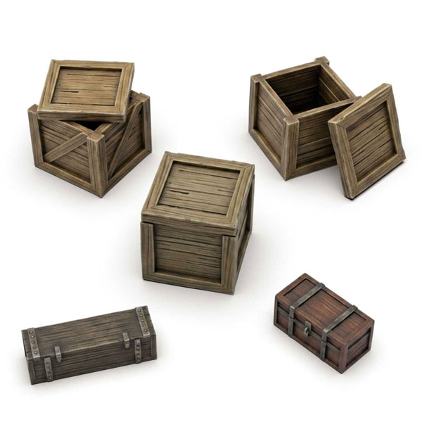 Green Stuff World 1/35 Wooden Crate Set