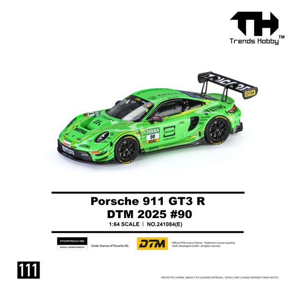 Trends Hobby 1/64 Porsche 911 GT3 R DTM 2025 No.90